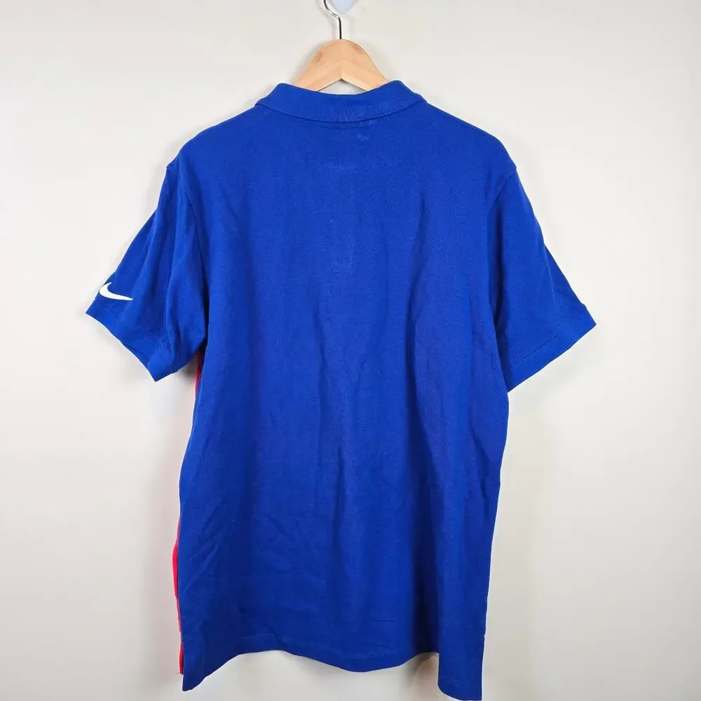 Buffalo Bills NFL Nike 2024 Blitz Pique Old Royal S.S. Polo Size M Mens Football
